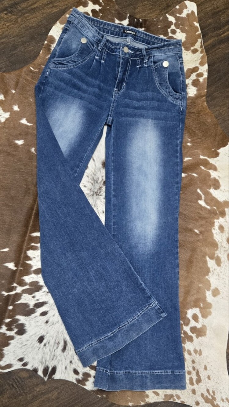 Women's Trouser Jeans in Dark Indigo